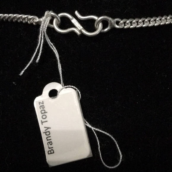 BRANDY Topaz Sterling Silver Necklace - Picture 4 of 6